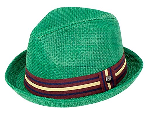 Peter Grimm Depp Fedora Hat 100% Toyo Straw Premium Satin Lined Iconic Fedora