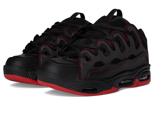 Osiris Mens D3 2001 Skate Shoes BlackRedRed 19090₽