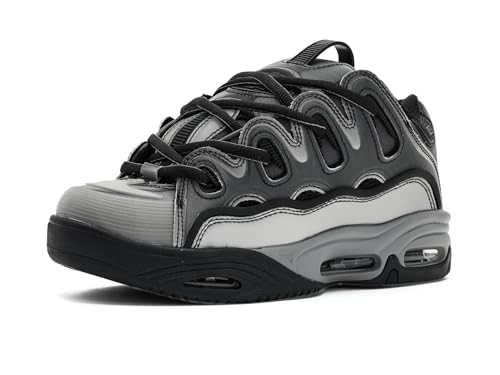 Osiris Men’s D3 2001 Skate Shoes Silver/Black/Holo