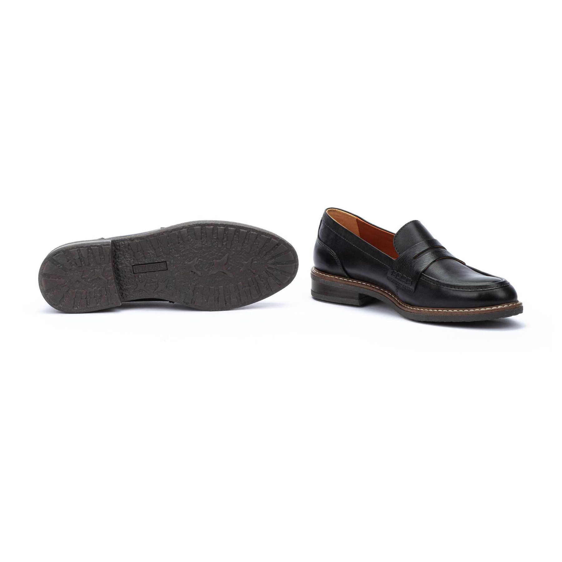 PIKOLINOS Women's Aldaya Slip-On Leather Loafers Black - Picture 7 of 7