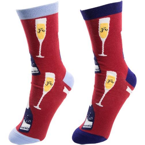 Calcetines Pavilion Gift Unisex Mezcla Algodón - Prosecco y Frambuesas - Imagen 4 de 4