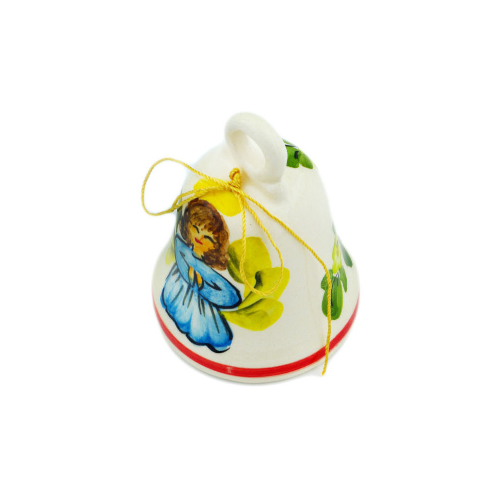 Polish Pottery Bell Figurine 3