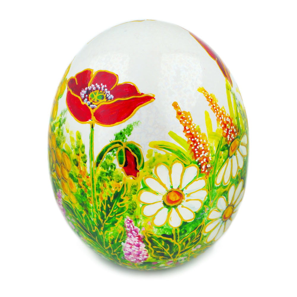 Polish Pottery Egg Figurine