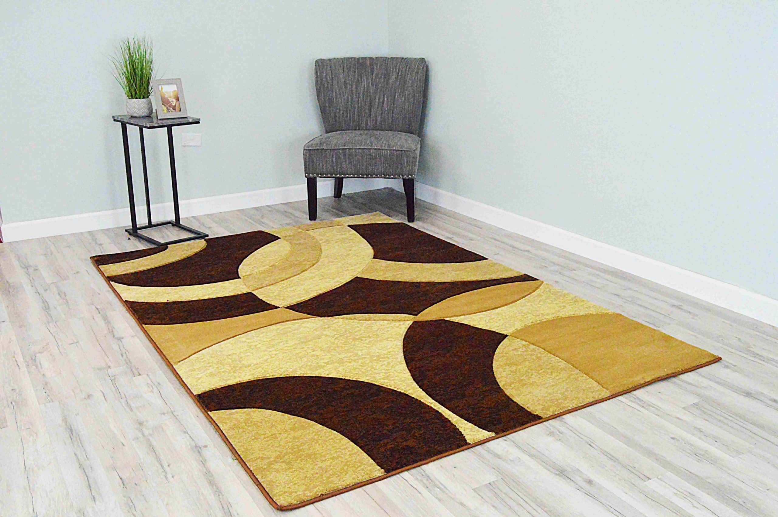 Premium Hand Carved Thick Plush Pile Modern Abstract Contemporary Geometric Rug