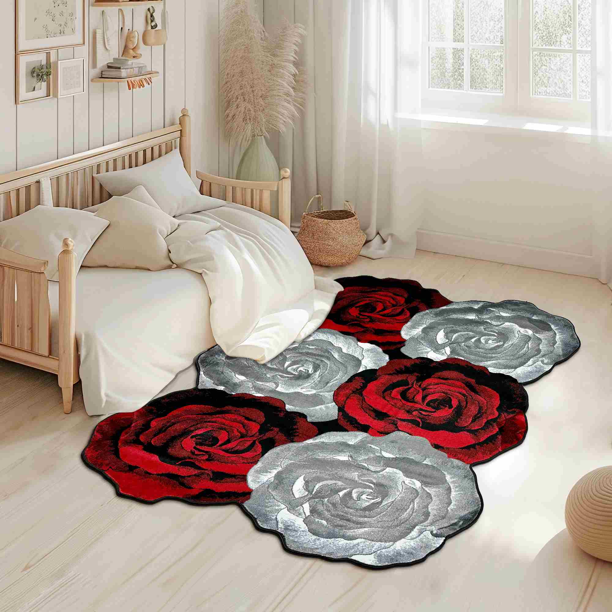 ROSES Modern Stylish Living Room Area Rug Design 307