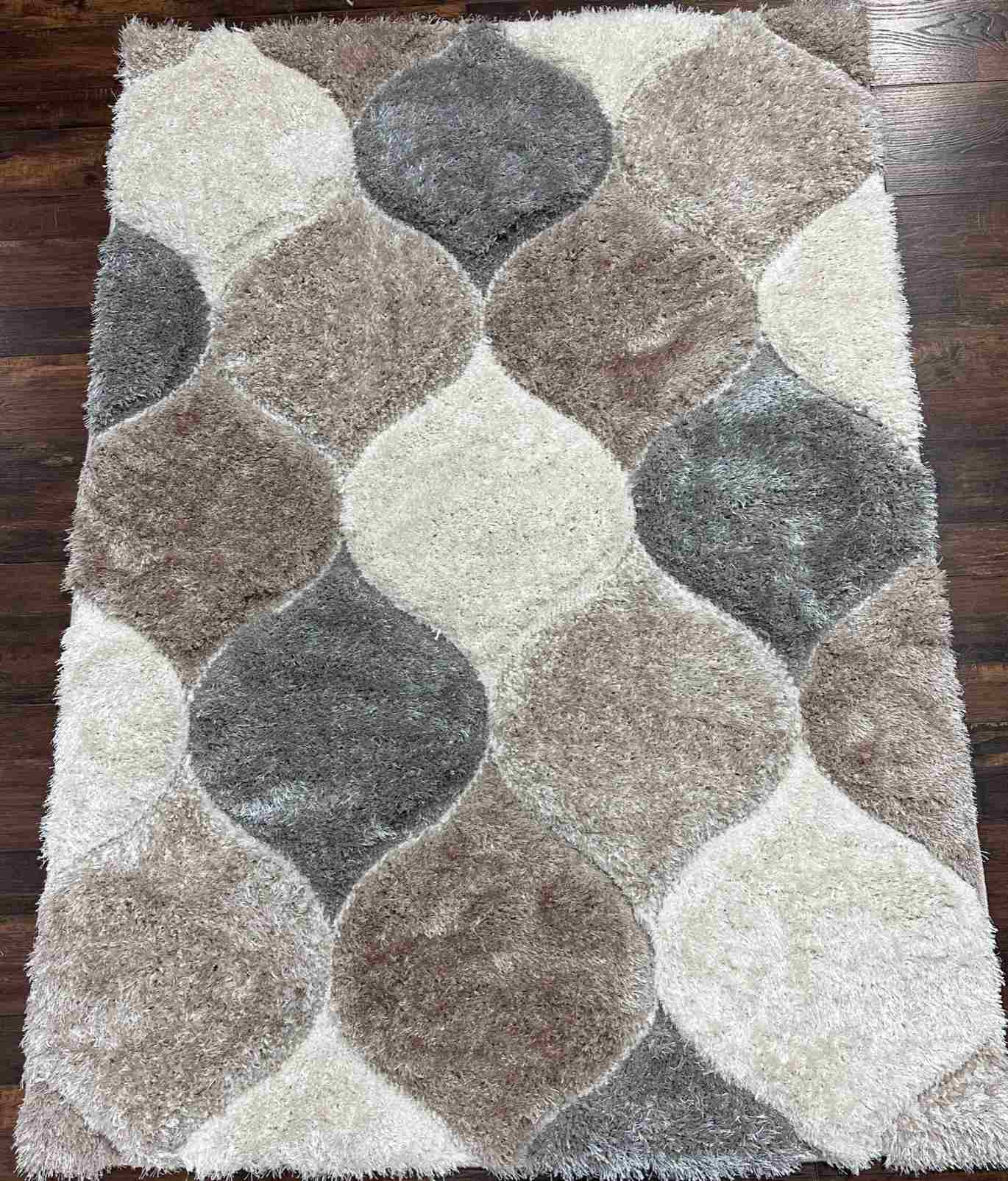 4D SHAGGY Modern Stylish Living Room Area Rug Design 6488