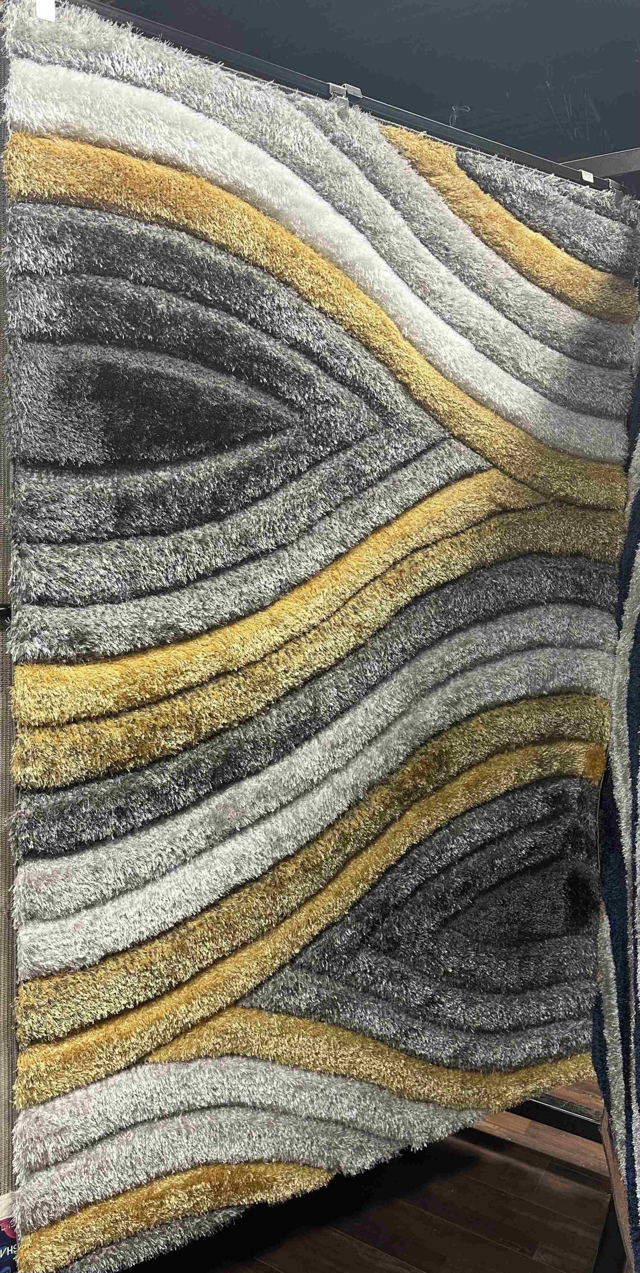 4D SHAGGY Modern Stylish Living Room Area Rug Design 6496