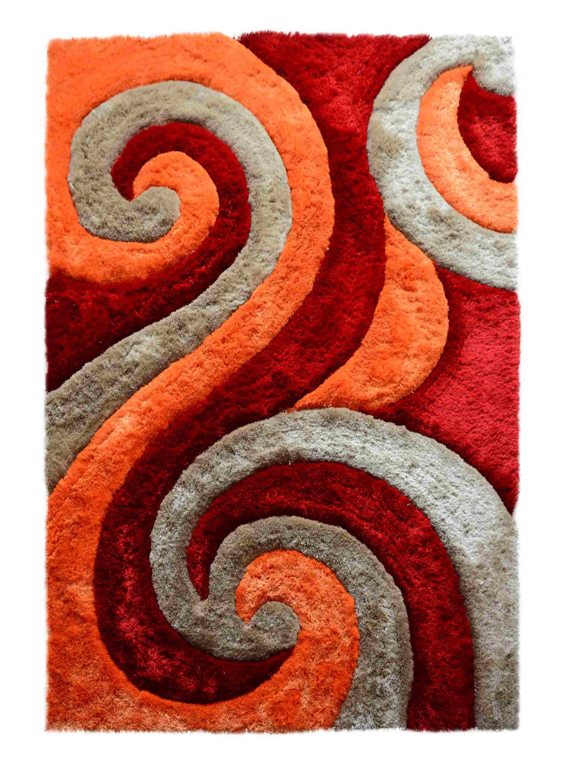Alfombra de salón 3D SHAGGY moderna elegante diseño 886 - Imagen 4 de 6