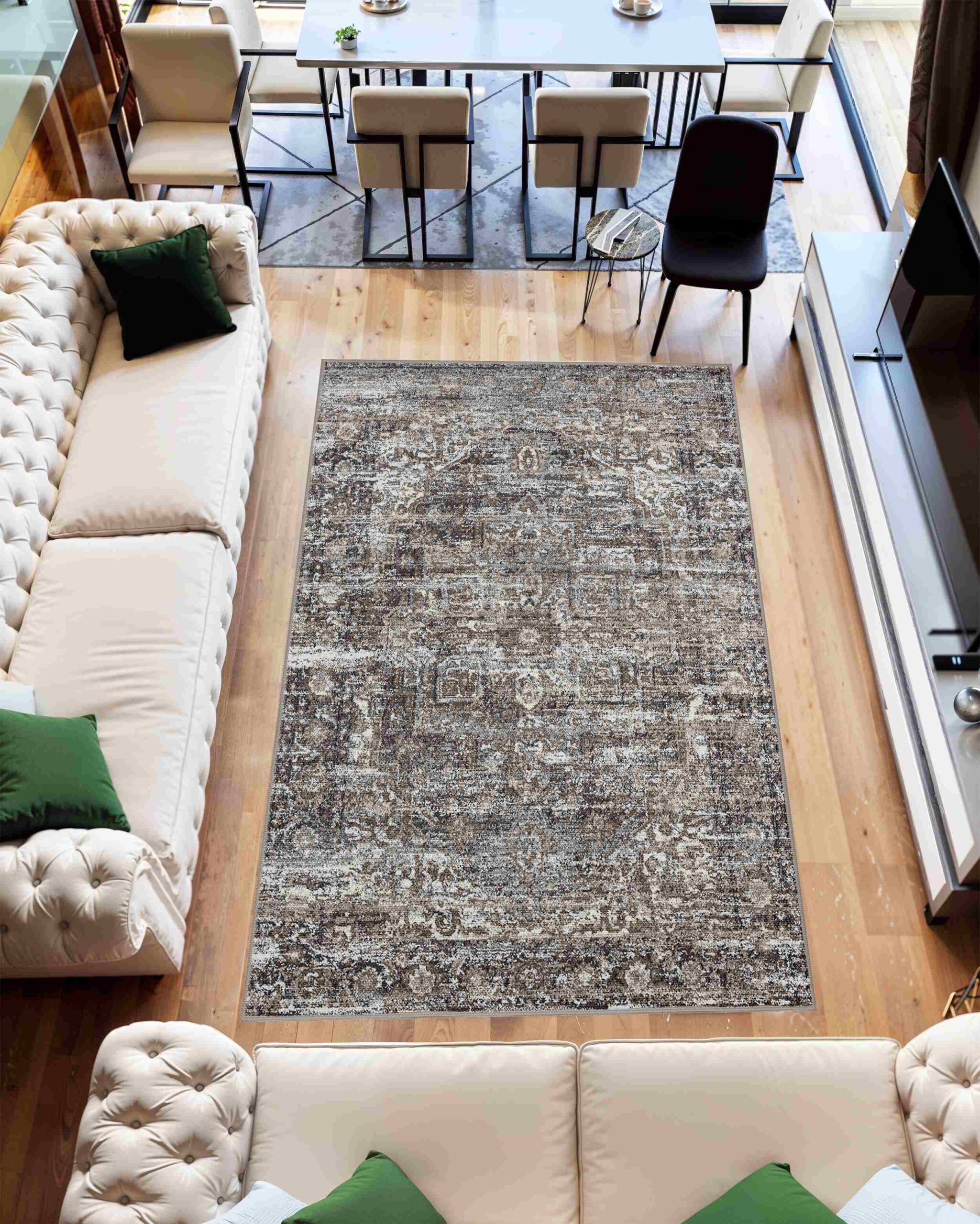 Aurora Abstract Modern Area Rug Indoor for Living Room Bedroom 9912 - Picture 13 of 18