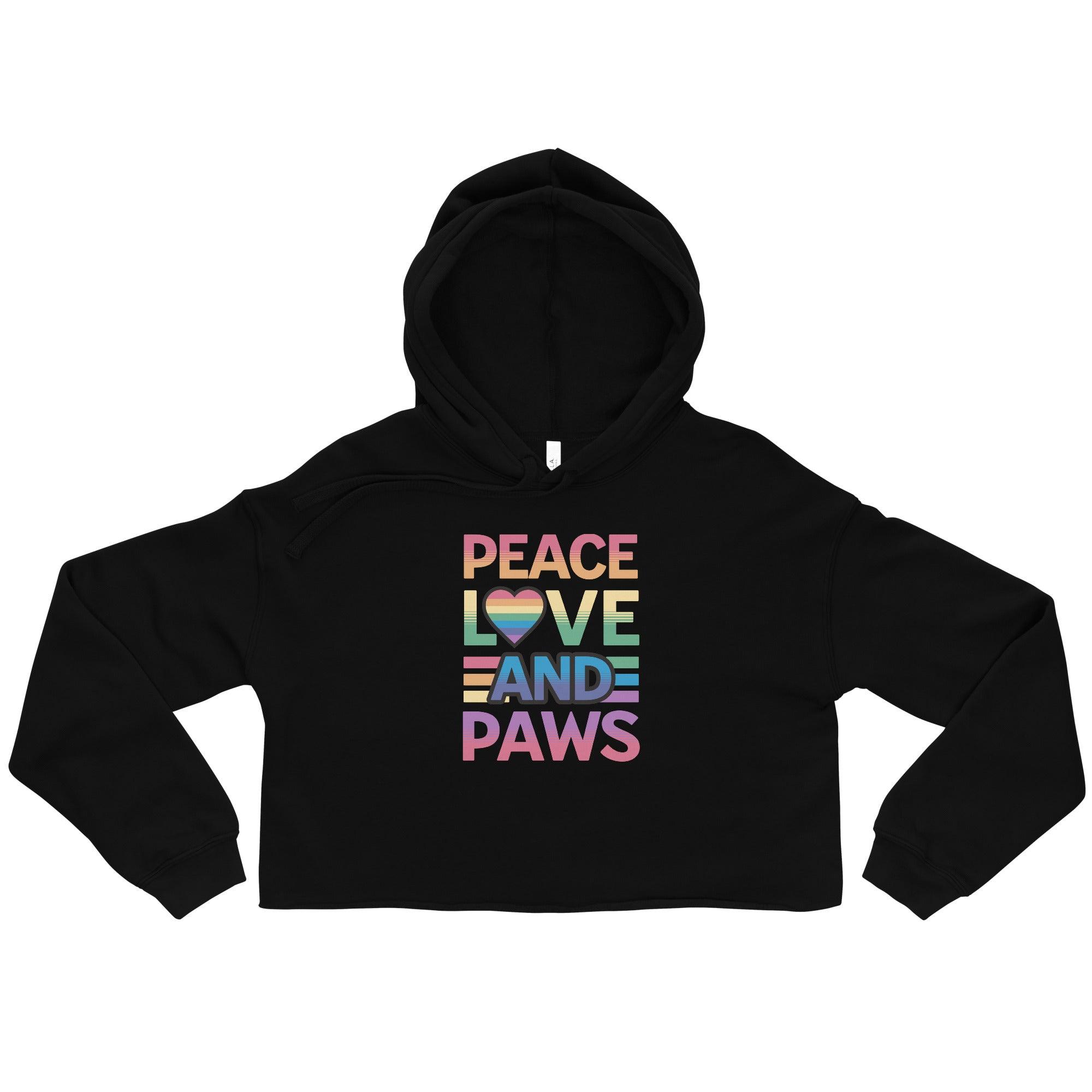 Sudadera corta Peace, Love and Paws - Imagen 3 de 7