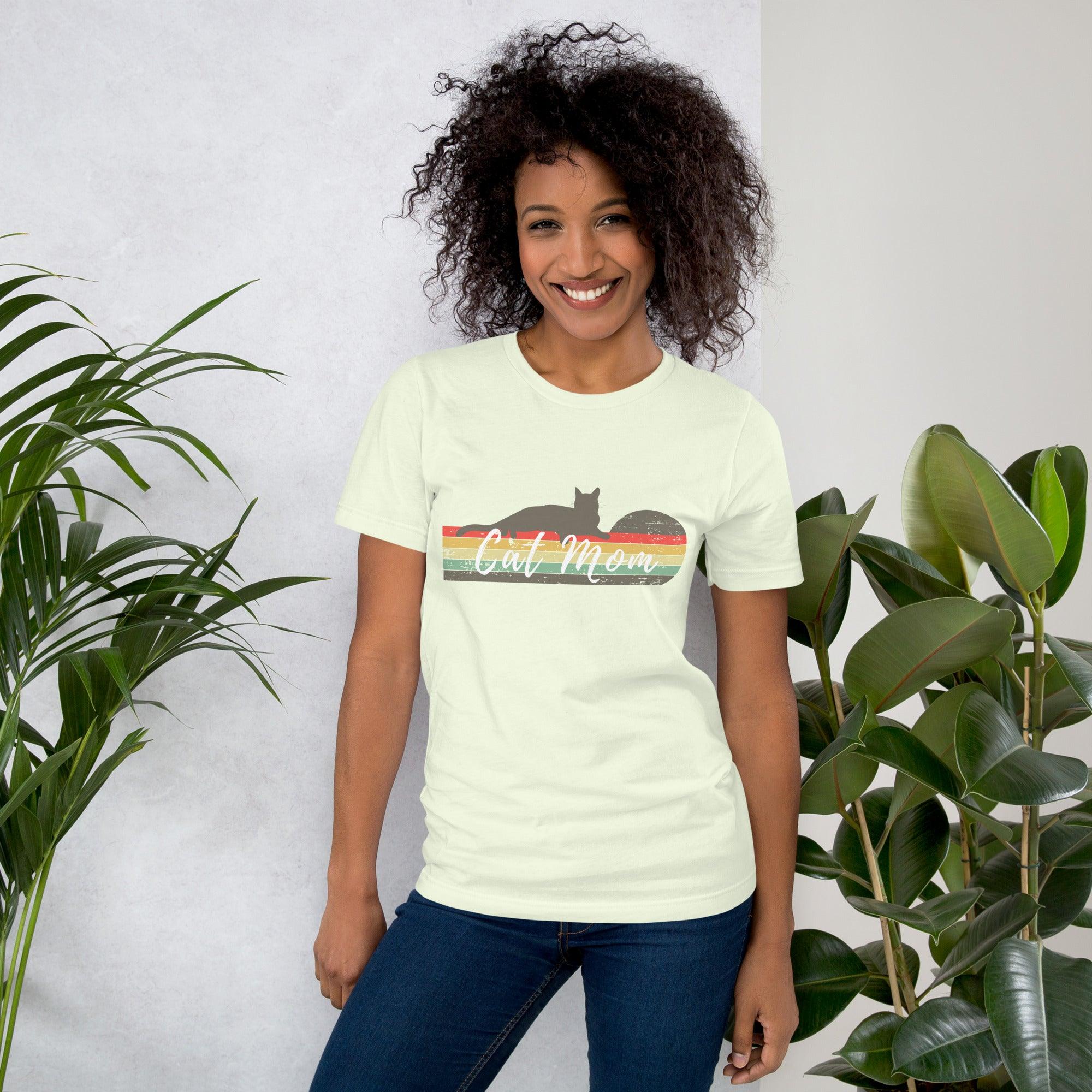 Camiseta cuello redondo Cat Mom - Imagen 10 de 11
