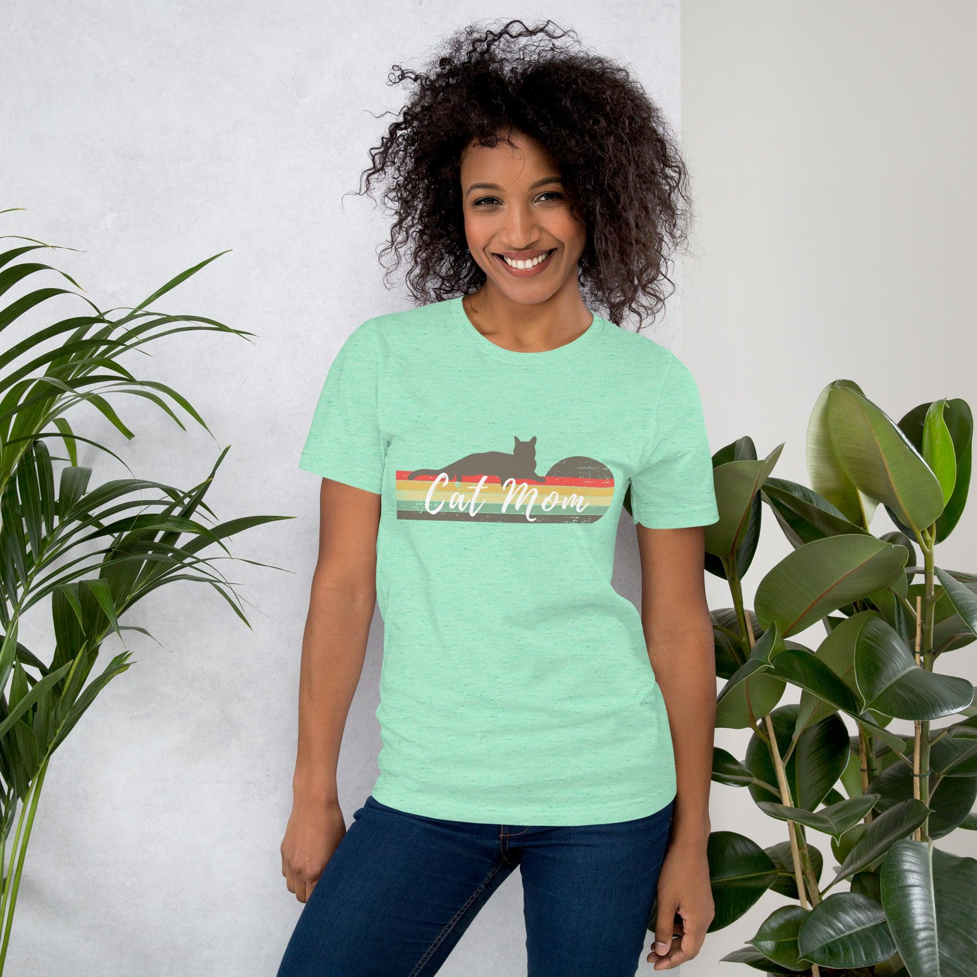 Camiseta cuello redondo Cat Mom - Imagen 8 de 11