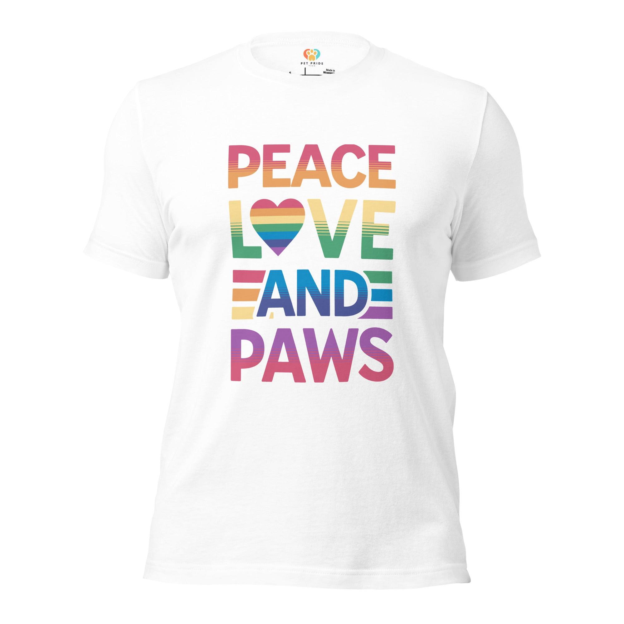 Peace, Love, and Paws Crew Neck Tee - Picture 4 of 8