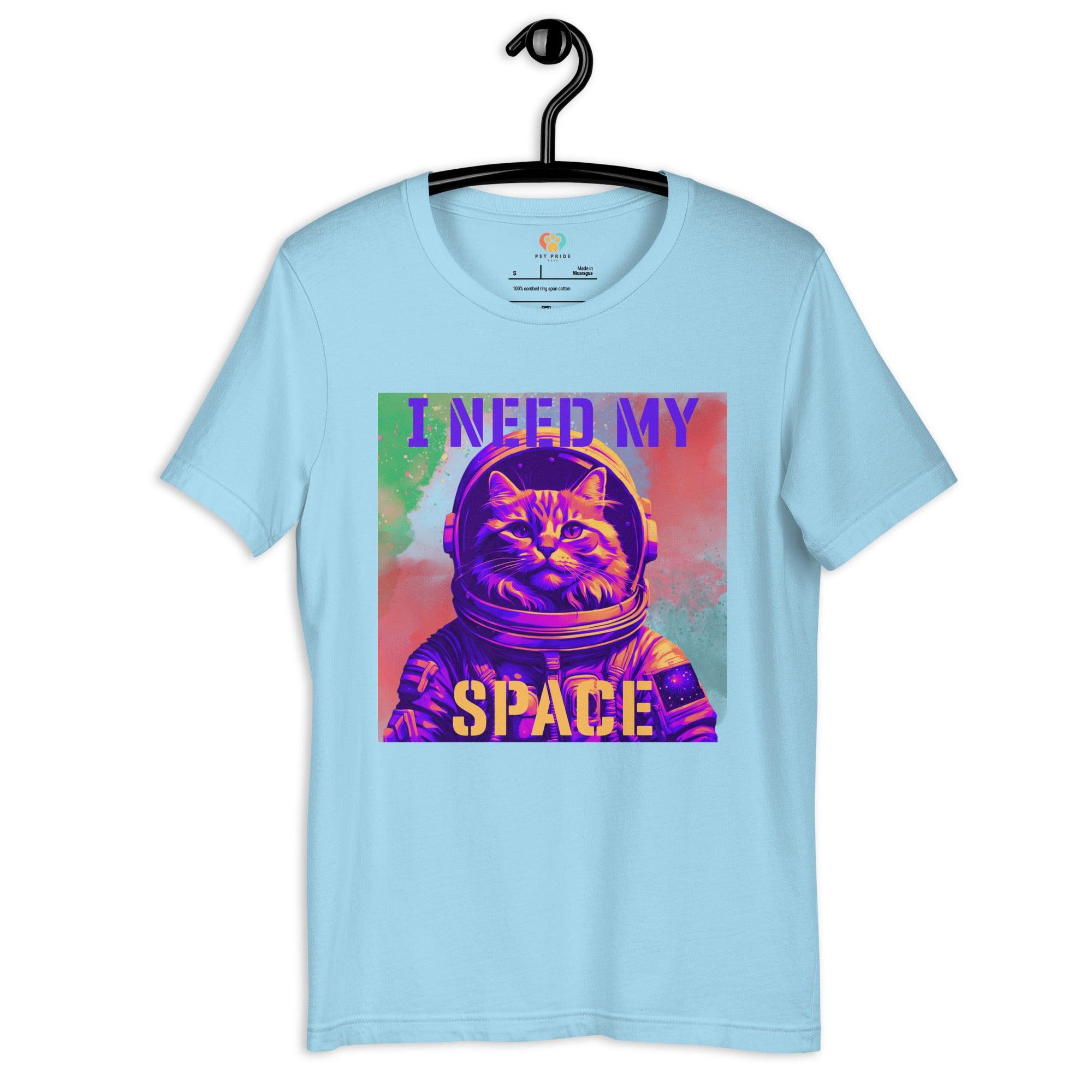 I Need My Space Astronaut Cat Crew Neck Tee - Picture 8 of 9