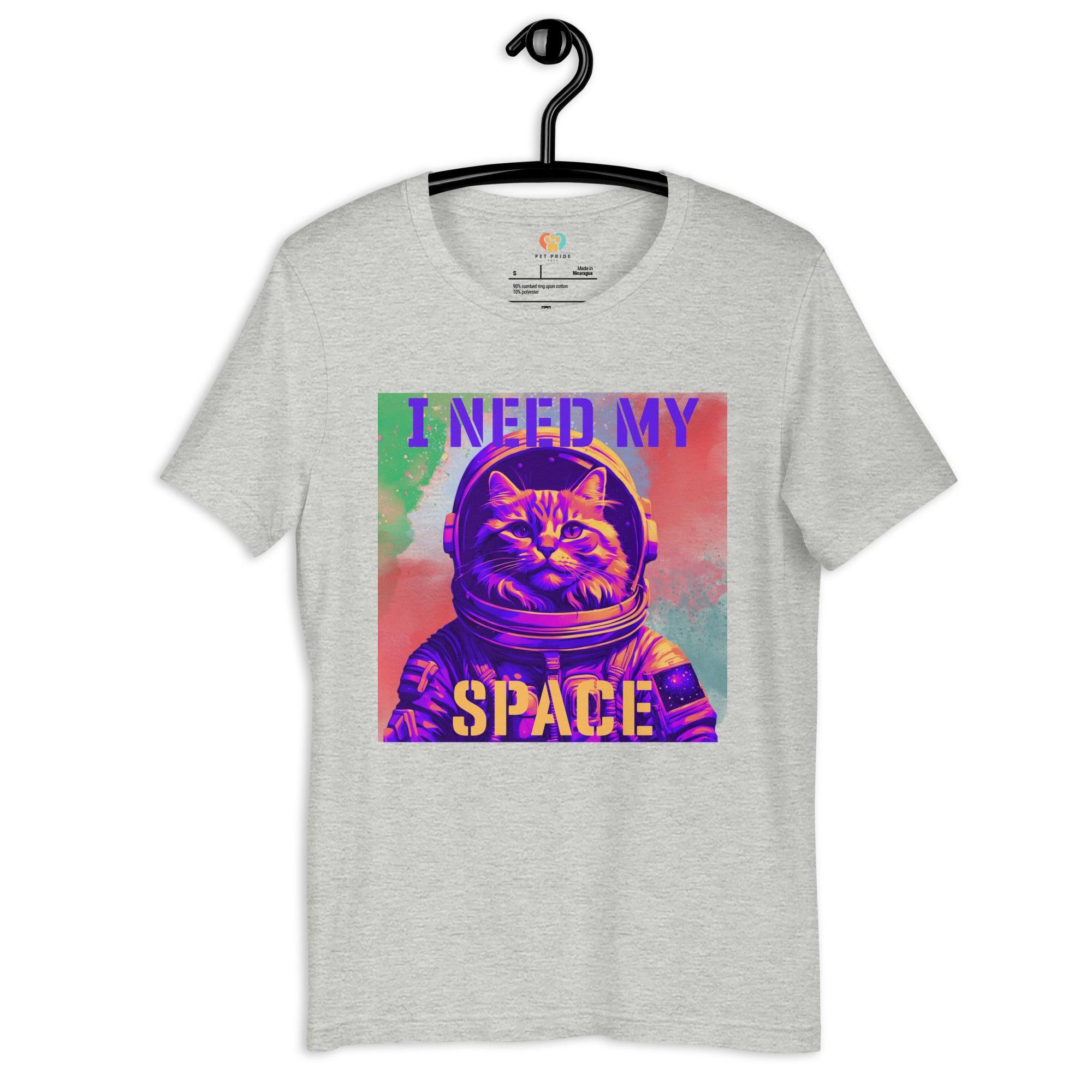 I Need My Space Astronaut Cat Crew Neck Tee - Picture 7 of 9