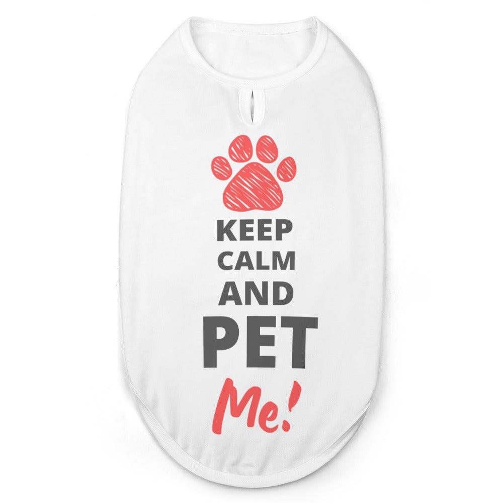 Keep Calm and Pet Me! Small Breed Pet Tank - Picture 7 of 7
