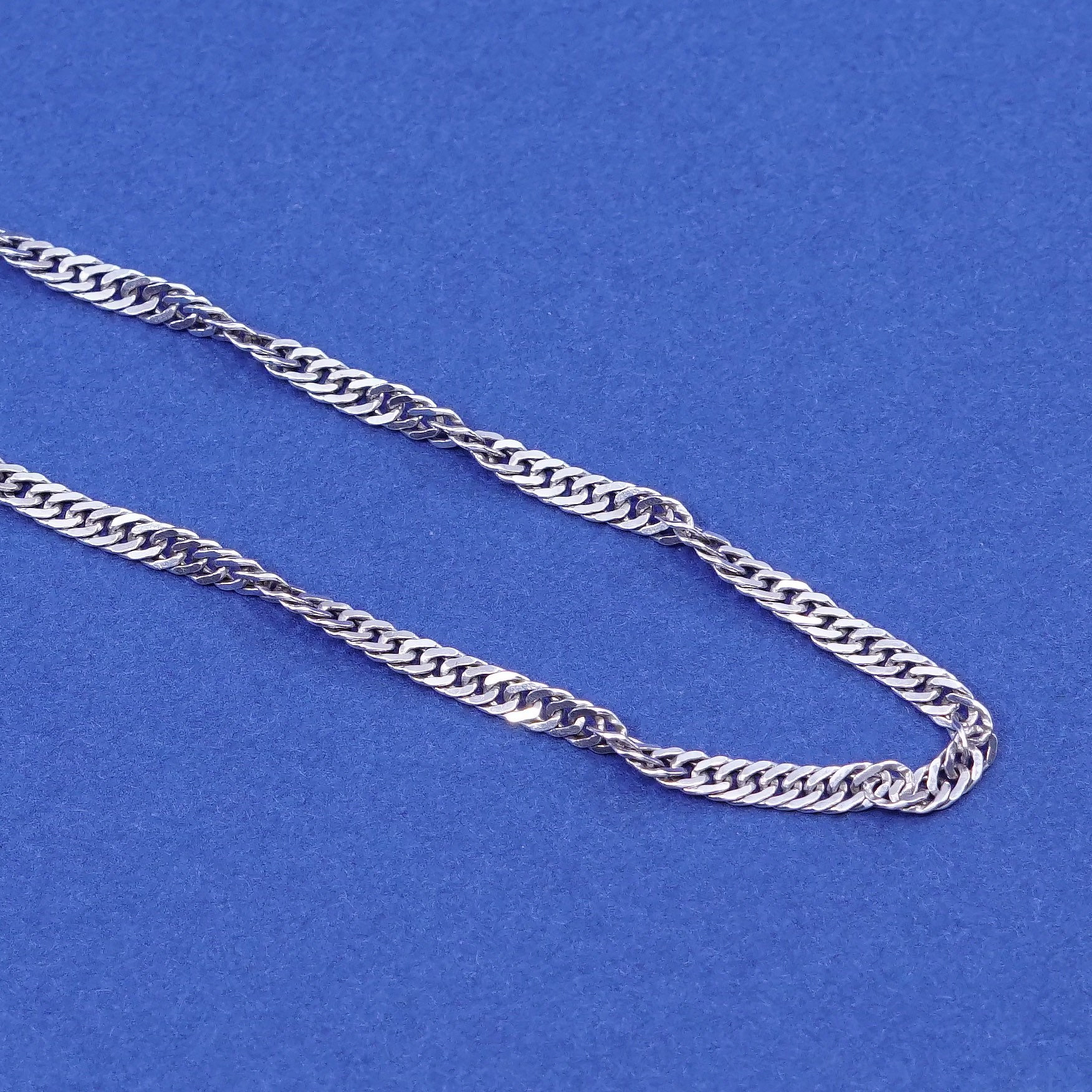 24”, 2mm, Sterling 925 silver handmade necklace, 925 twisted curb link chain eBay