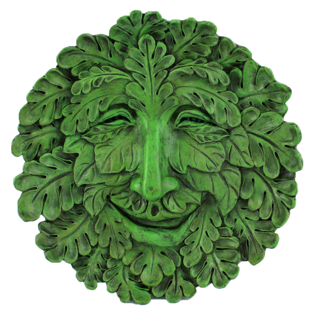Top Collection Large Hanging Oak Greenman Garden Plaque eBay