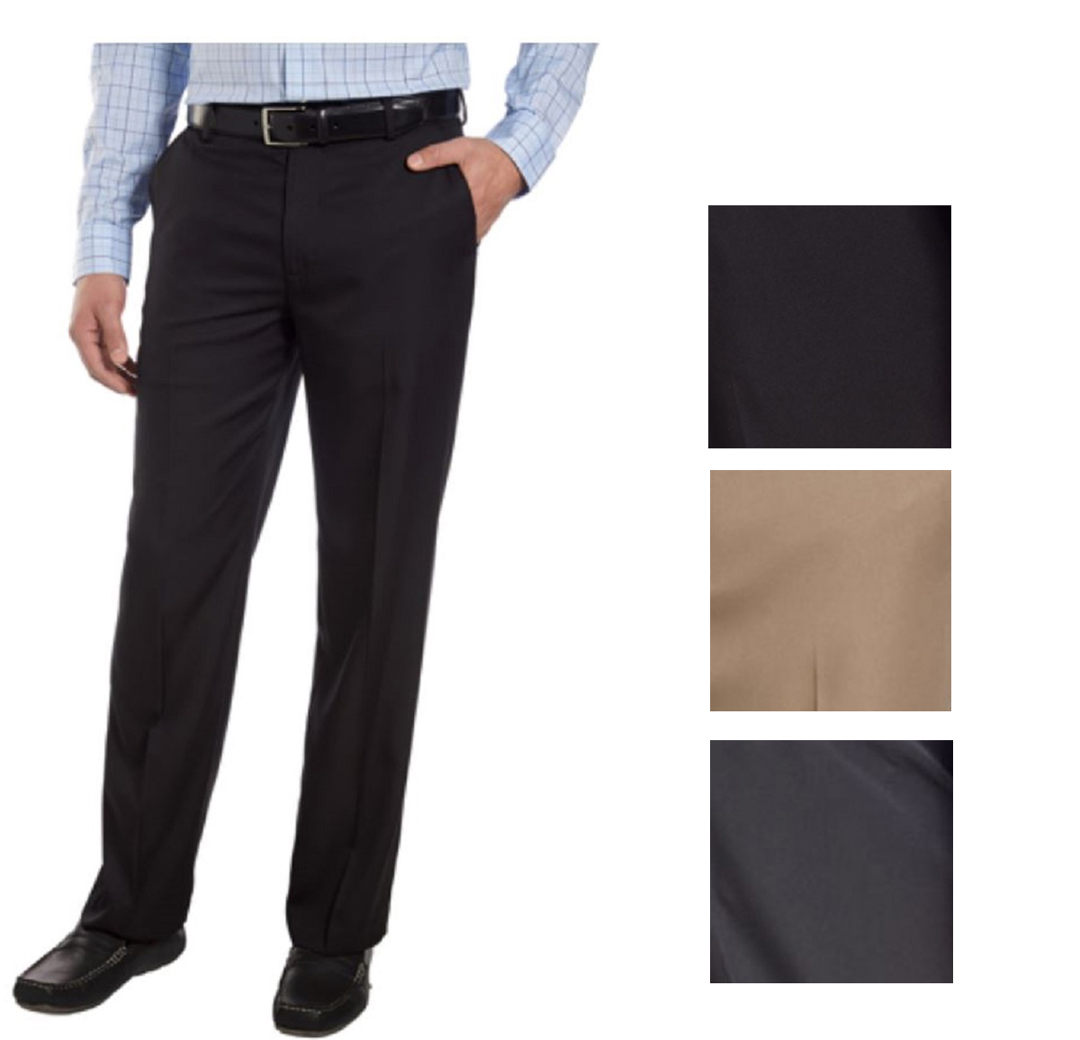 izod flat front chino stretch pants