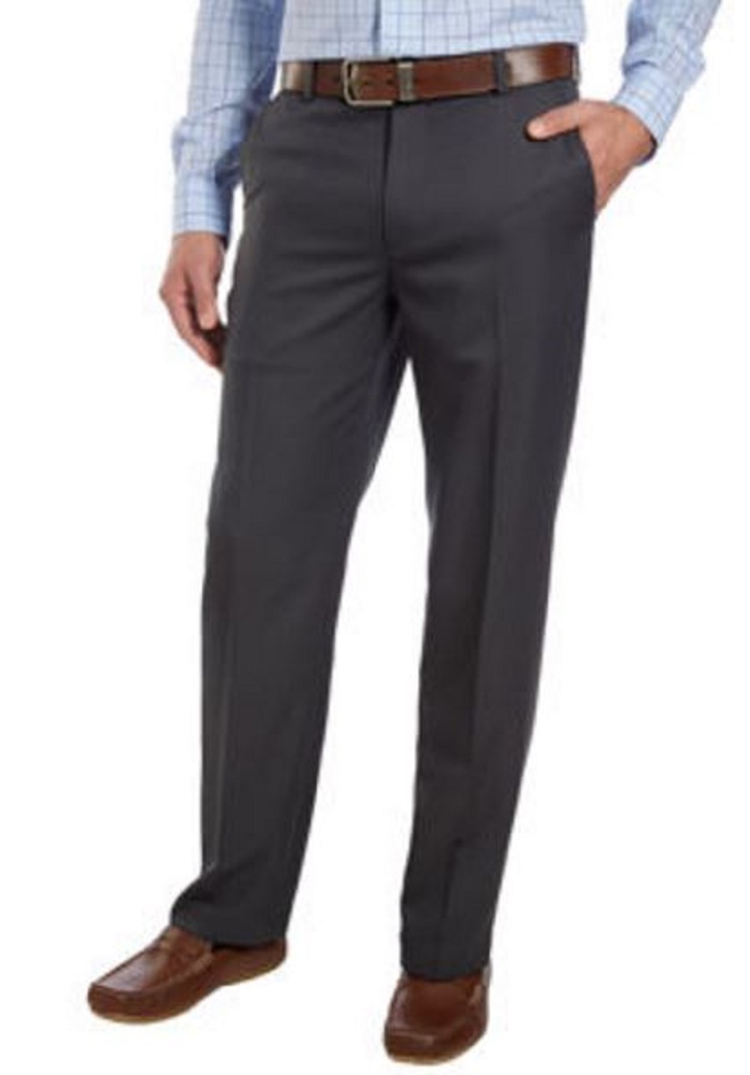 izod flat front chino stretch pants