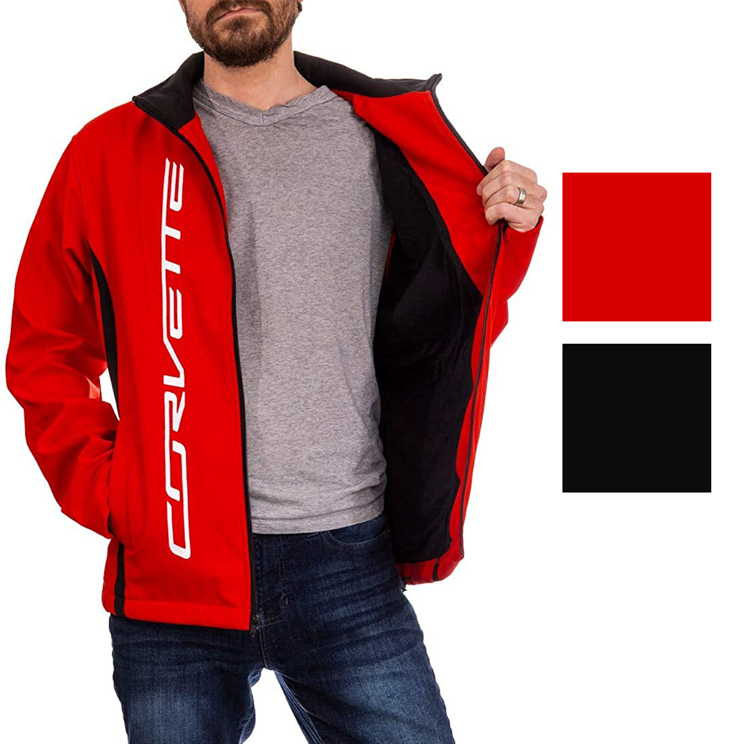 Calhoun Unisex Chevrolet Corvette All Season Softshell Jacket | eBay