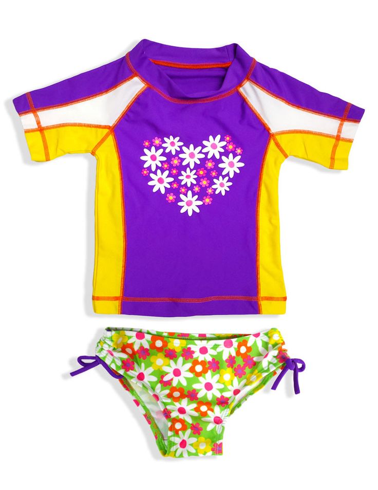 Jump N' Splash Big Girls 2-Piece Rashguard Swim Set - Picture 12 of 13