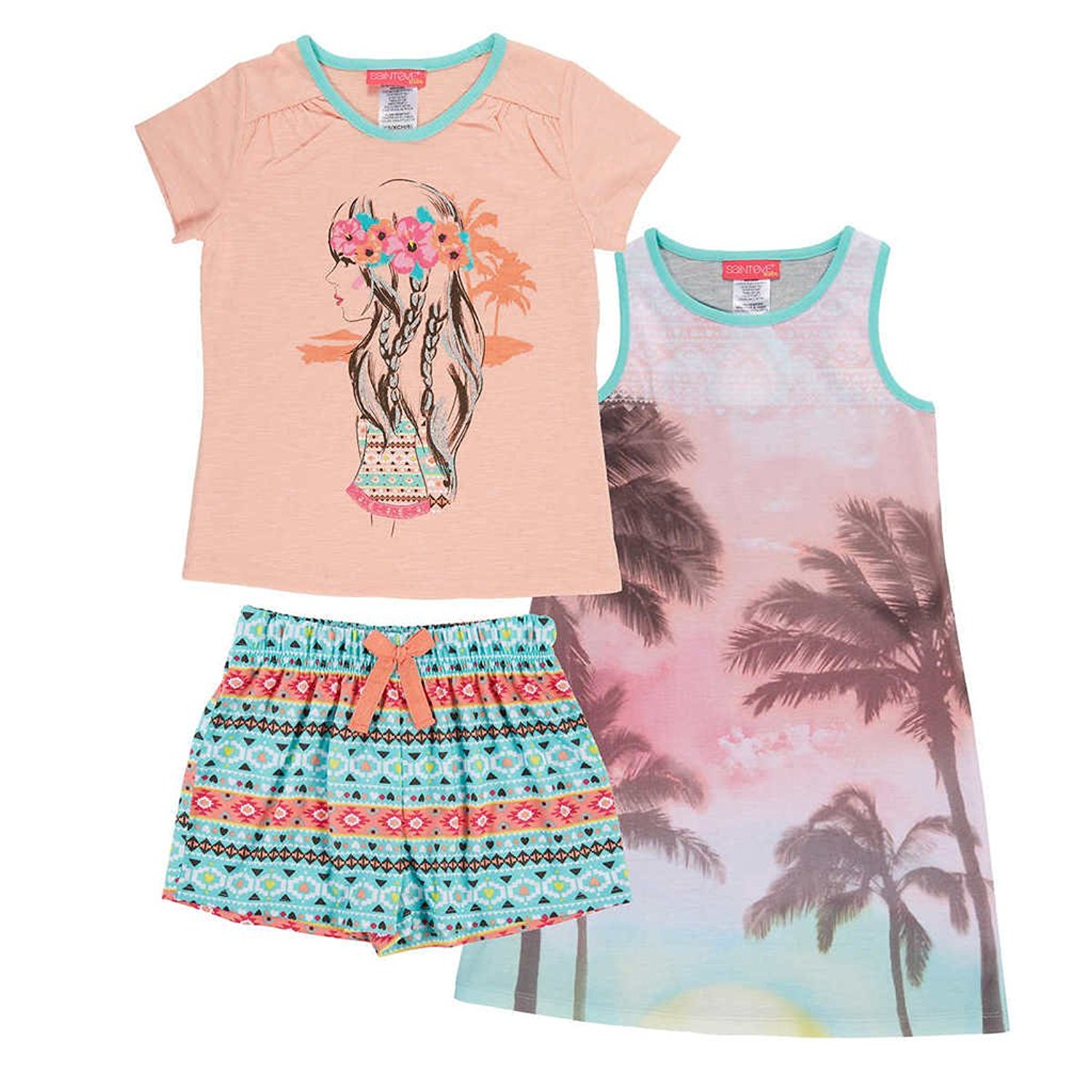 St. Eve Girls' 3-Piece Sleep Set - Picture 2 of 3
