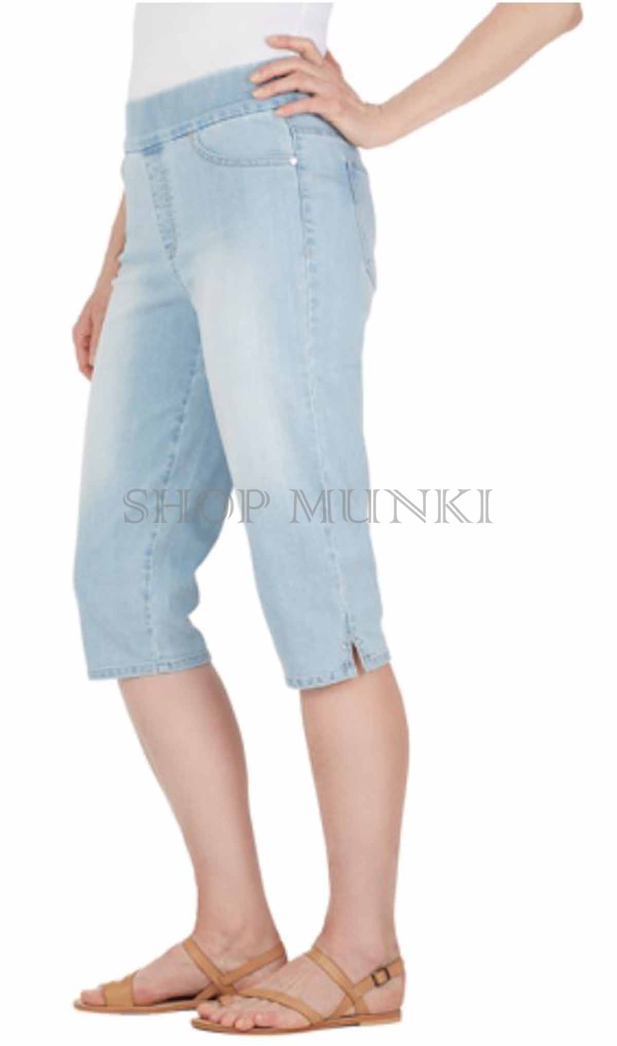 Gloria Vanderbilt Women's Avery Skimmer Pull On Stretch Capri Pant eBay