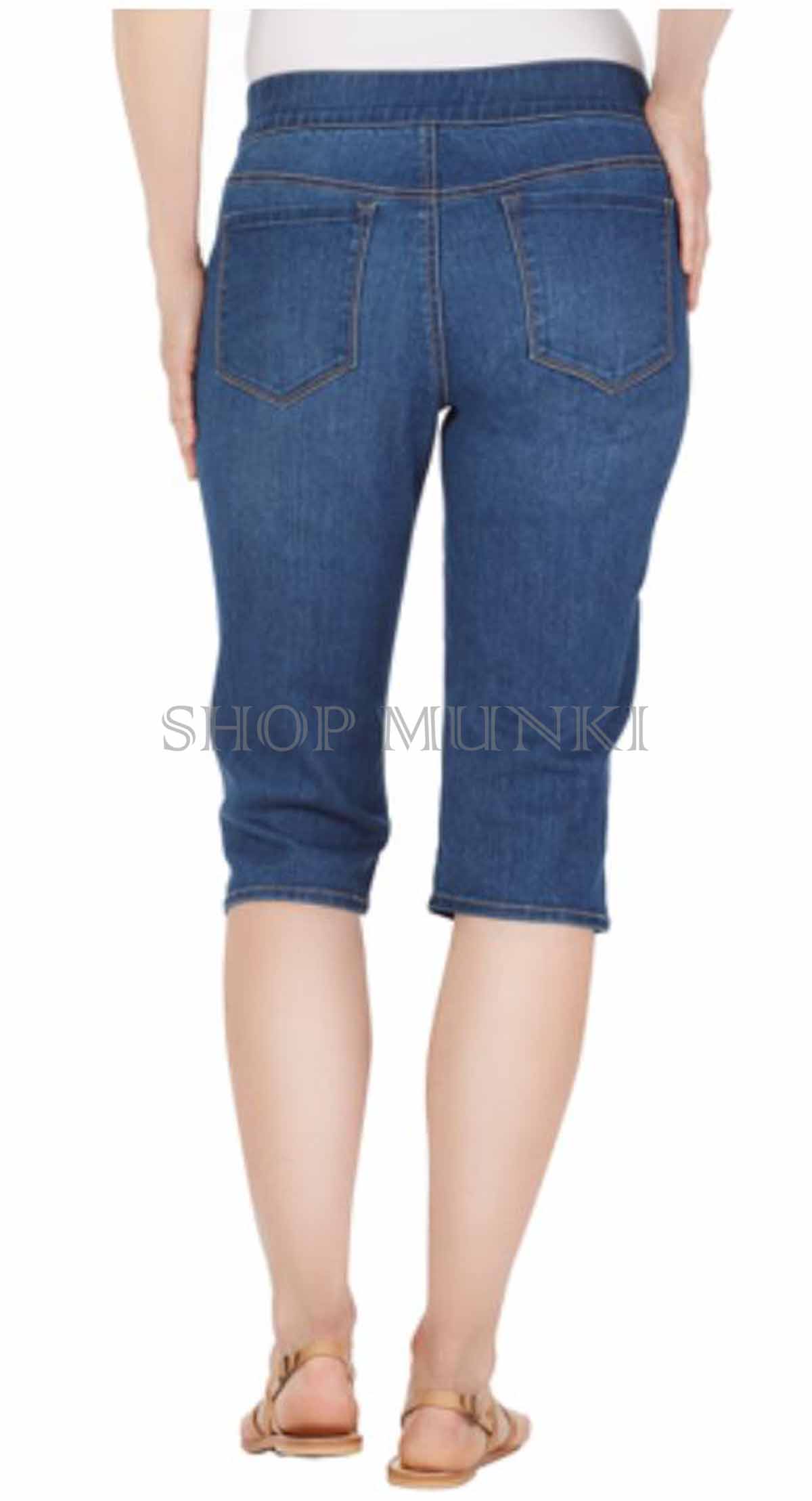 Gloria Vanderbilt Women's Avery Skimmer Pull On Stretch Capri Pant eBay