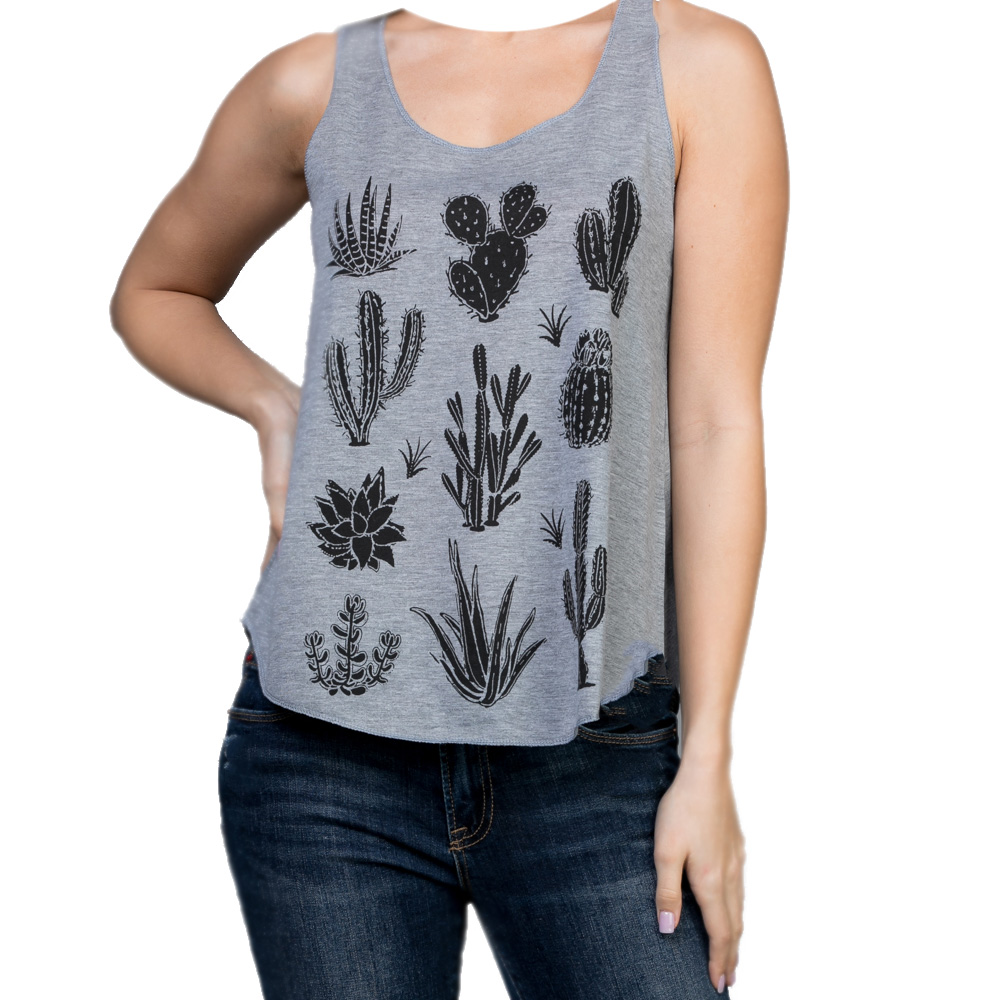 LA Soul Womens Novelty Graphic Printed Racer Back Yoga Tank Top - Picture 24 of 31
