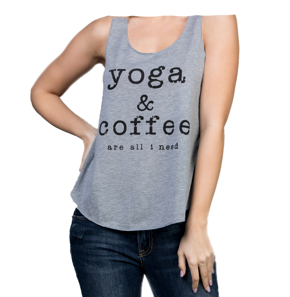 LA Soul Womens Novelty Graphic Printed Racer Back Yoga Tank Top - Picture 21 of 31