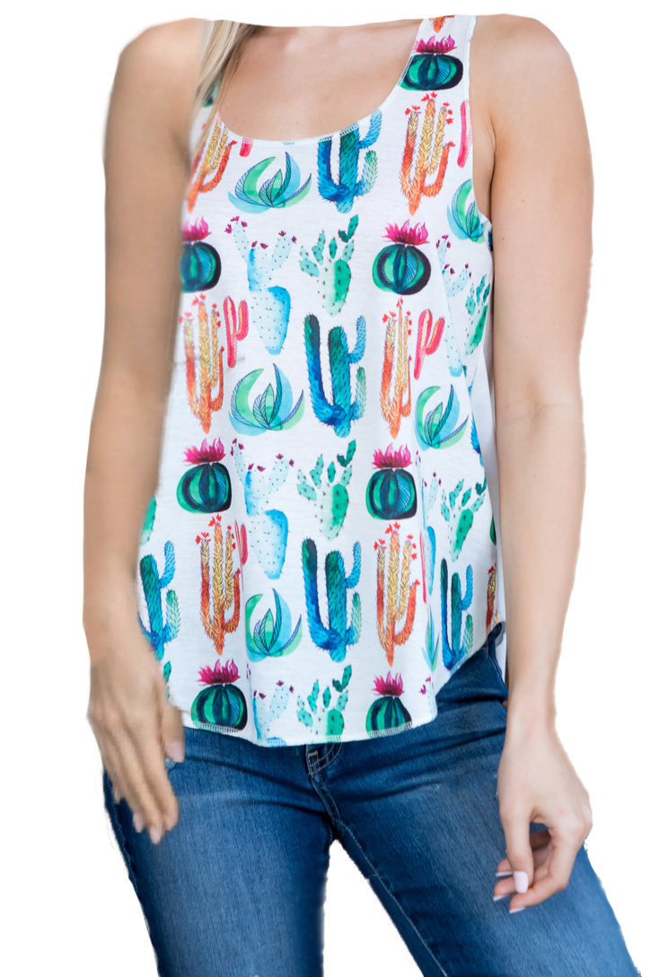 LA Soul Womens Novelty Graphic Printed Racer Back Yoga Tank Top - Picture 29 of 31