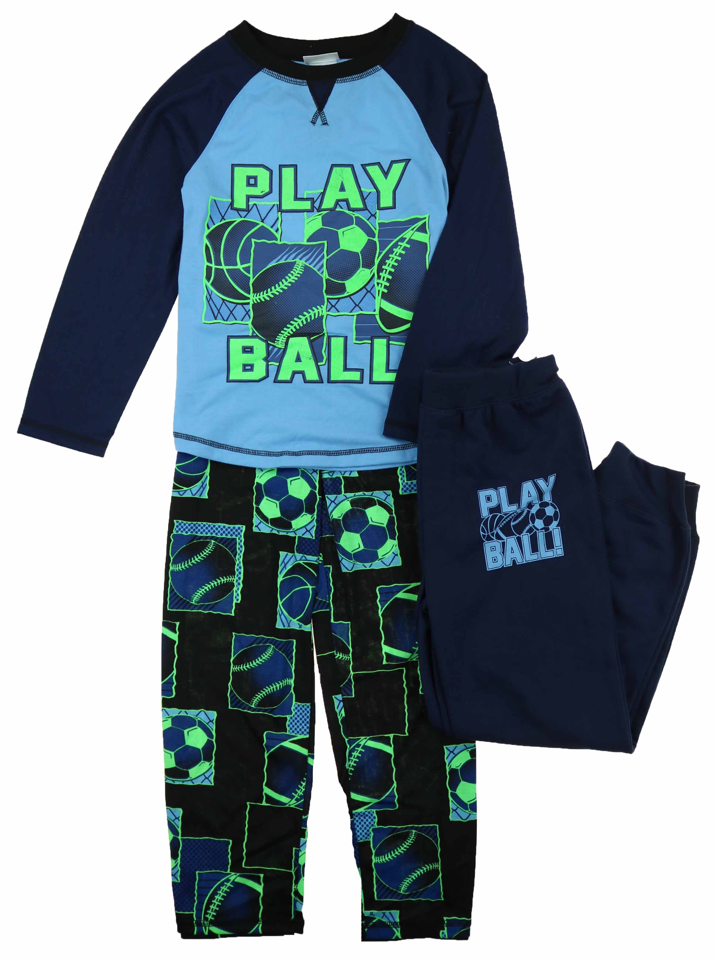 St. Eve Boy's 3 Piece Mix and Match Flame Resistant Pajama Sleep Set eBay