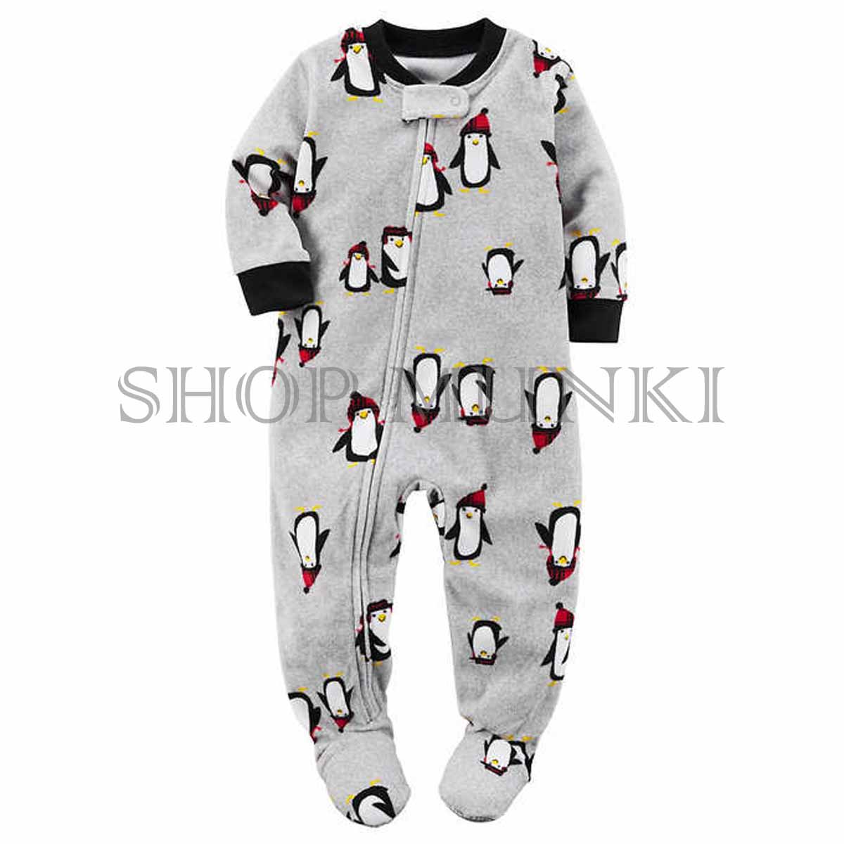 Carters Boy's Print Footed 1 PC Fleece Sleepwear Pajamas NWOT - Picture 7 of 10