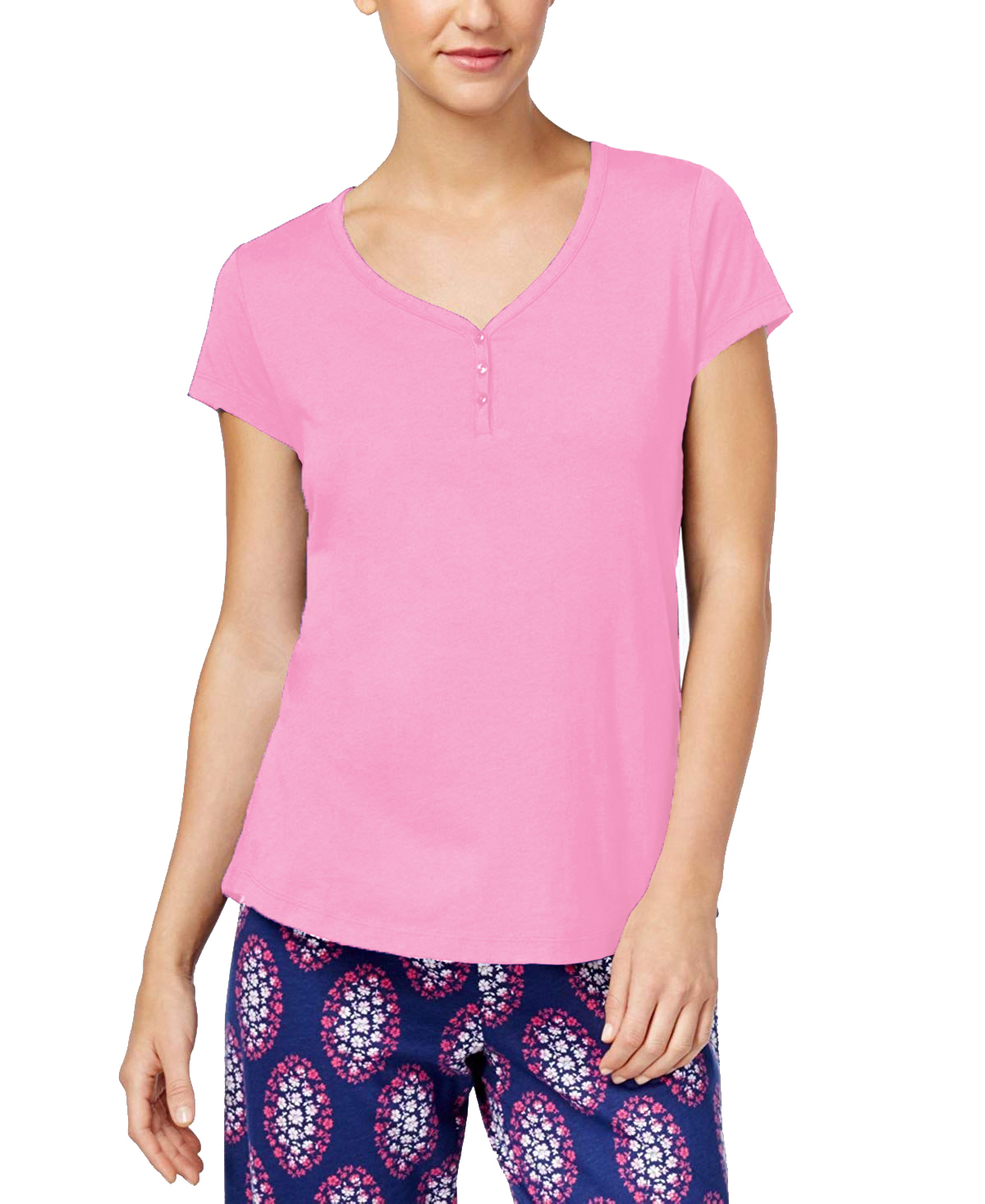 Charter Club Women's VNeck Cotton Pajama Top eBay