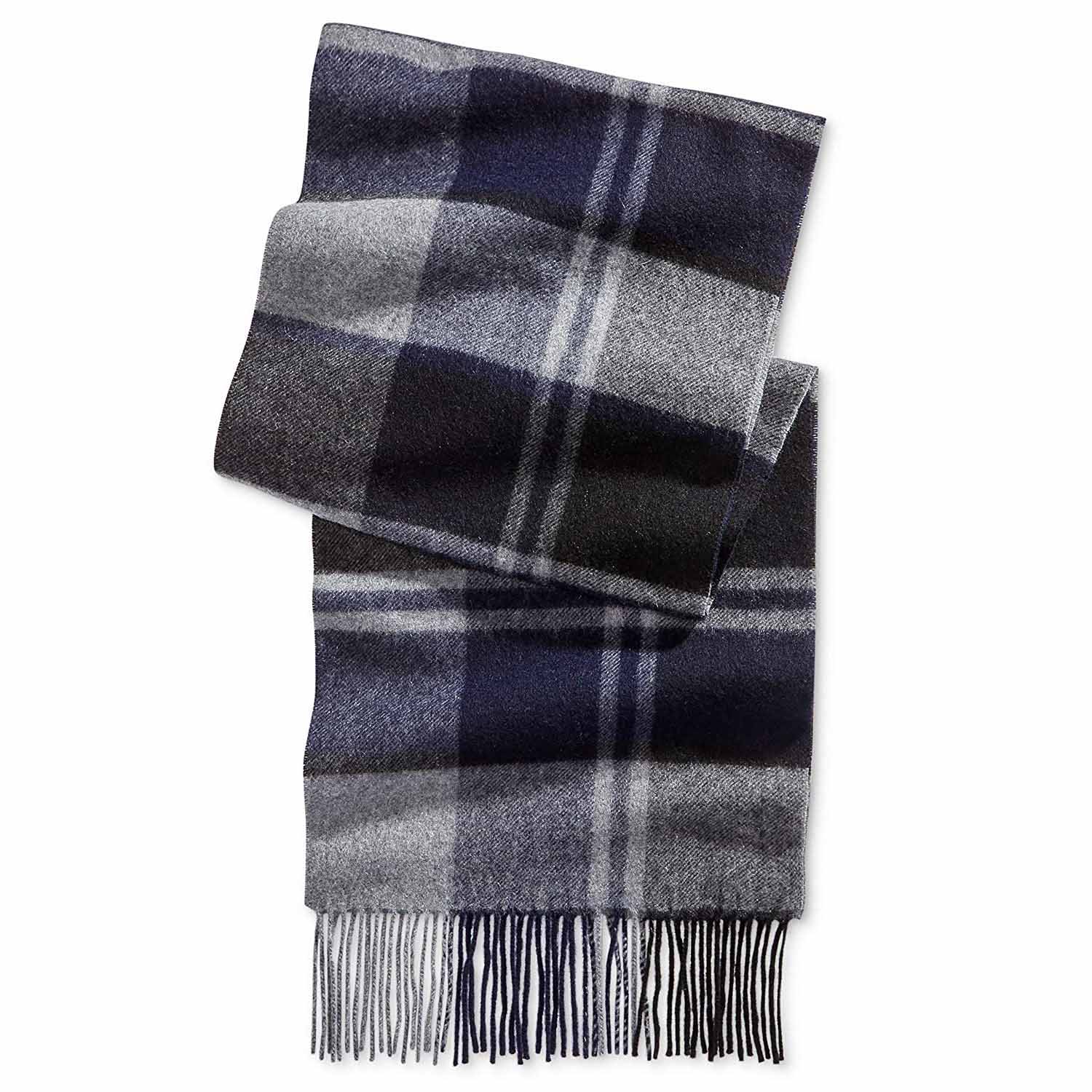 Club Room Mens Plaid Cashmere Scarf | eBay