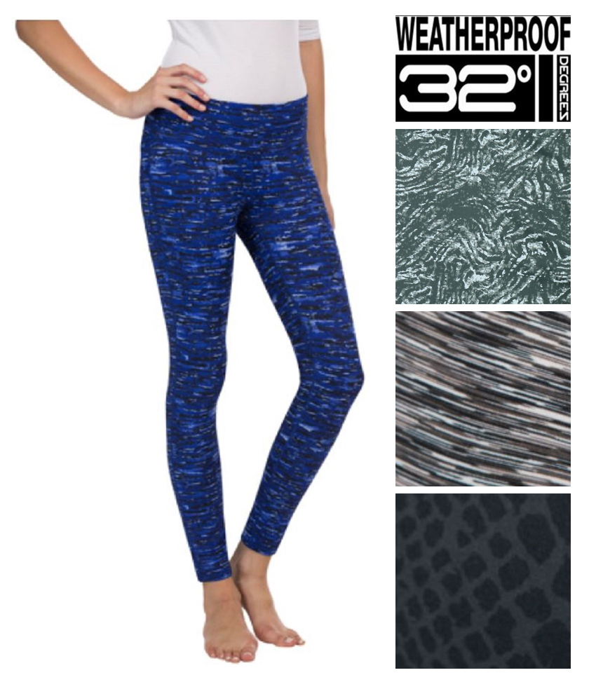 32 DEGREES Weatherproof Ladies/’ Active Yoga Legging