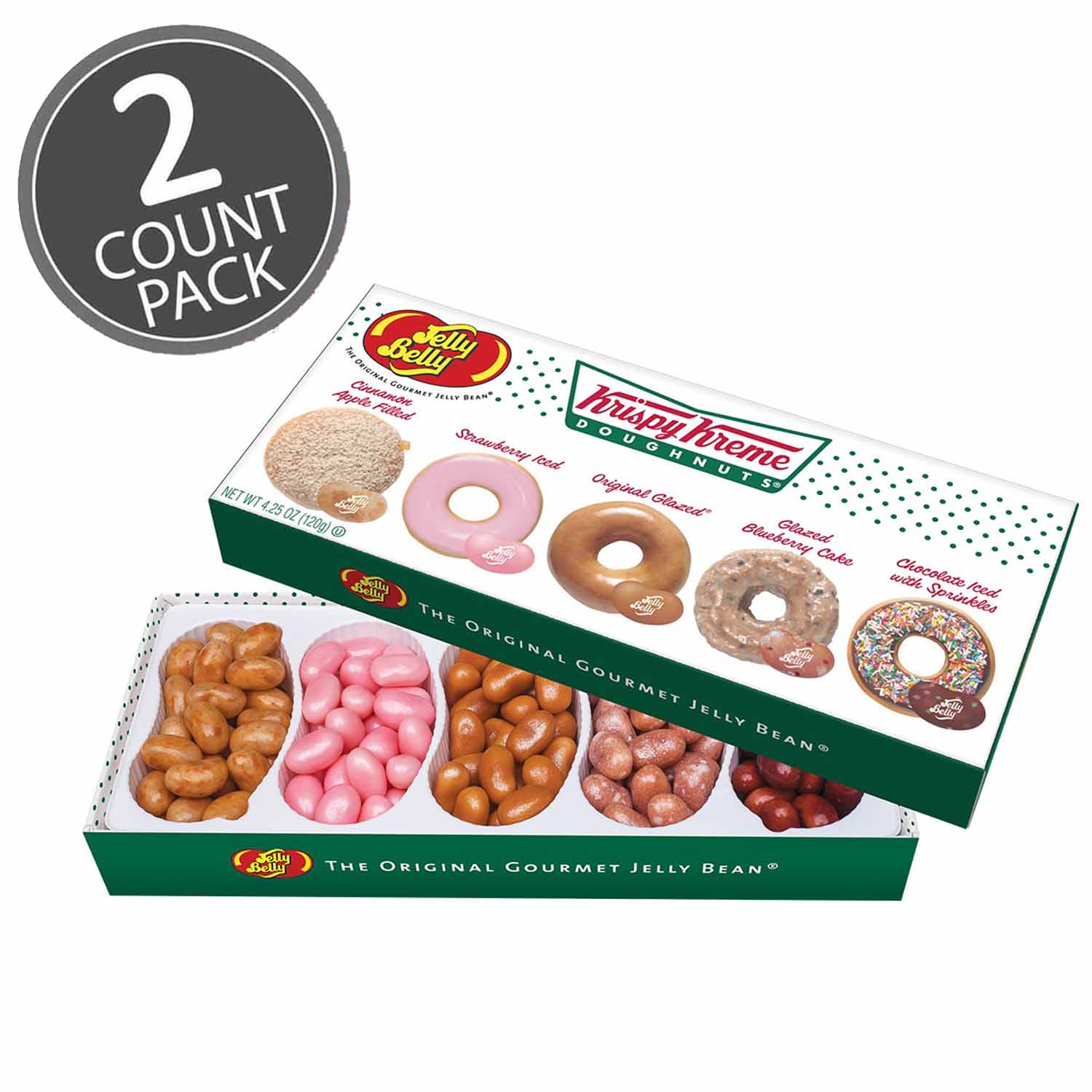 Jelly Belly Krispy Kreme Doughnuts Jelly Beans Mix 4.25 oz Gift Box