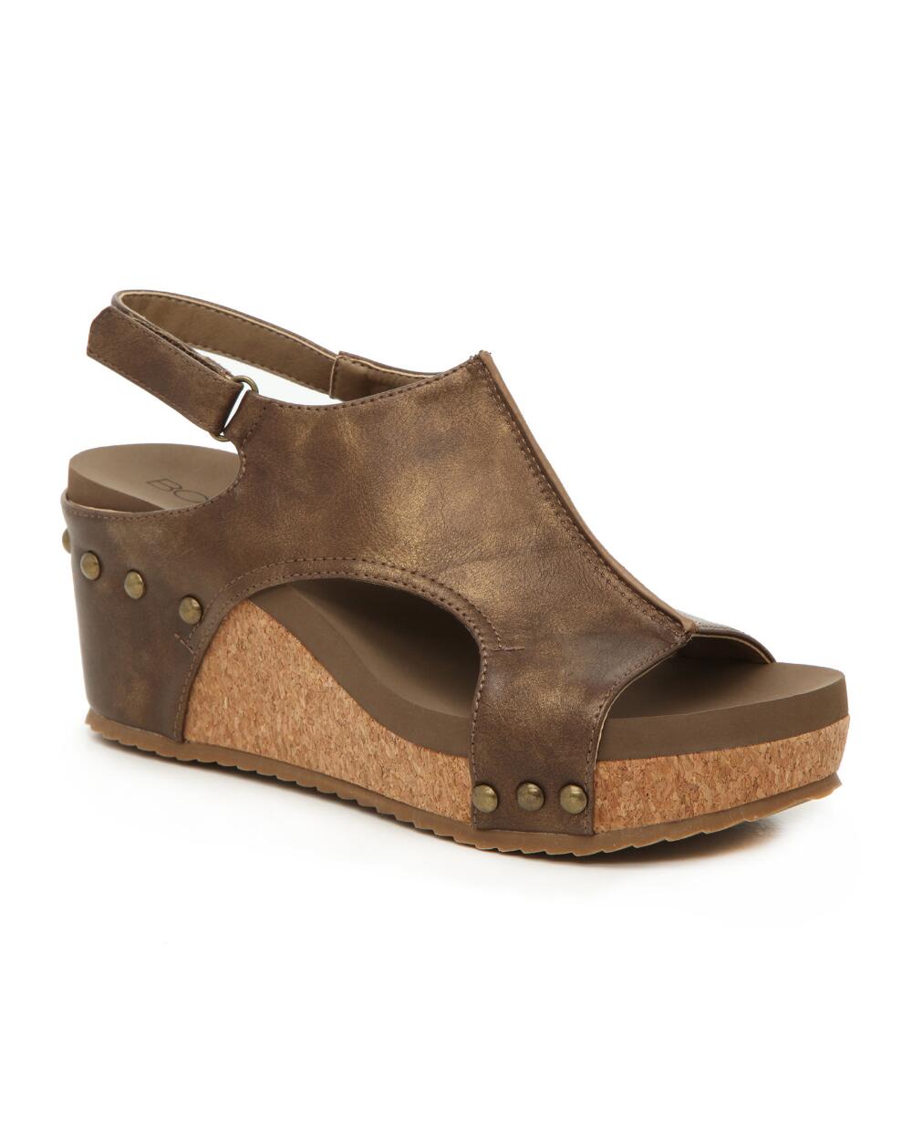 Corkys Elite Ocean Leather Wedge Sandal | eBay