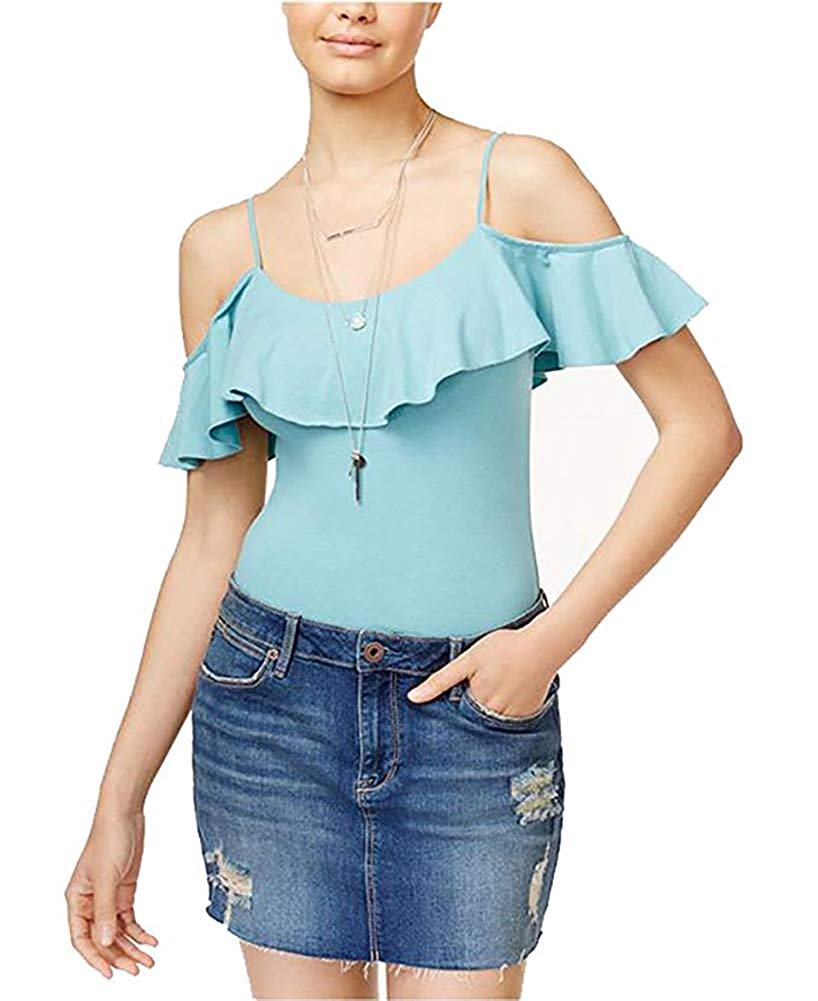 American Rag Juniors' Off-The-Shoulder Ruffled Bodysuit - Picture 7 of 8