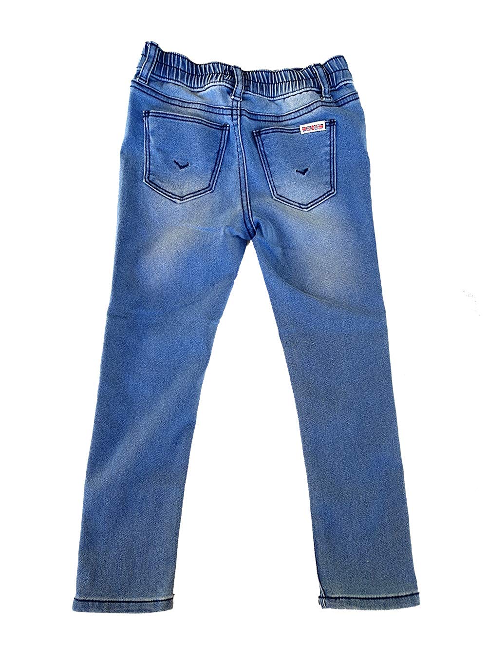 Hudson Kids Girls 3 Piece Set With Puffer Jacket Top And Jeans, Rose Bluebird - Picture 14 of 16