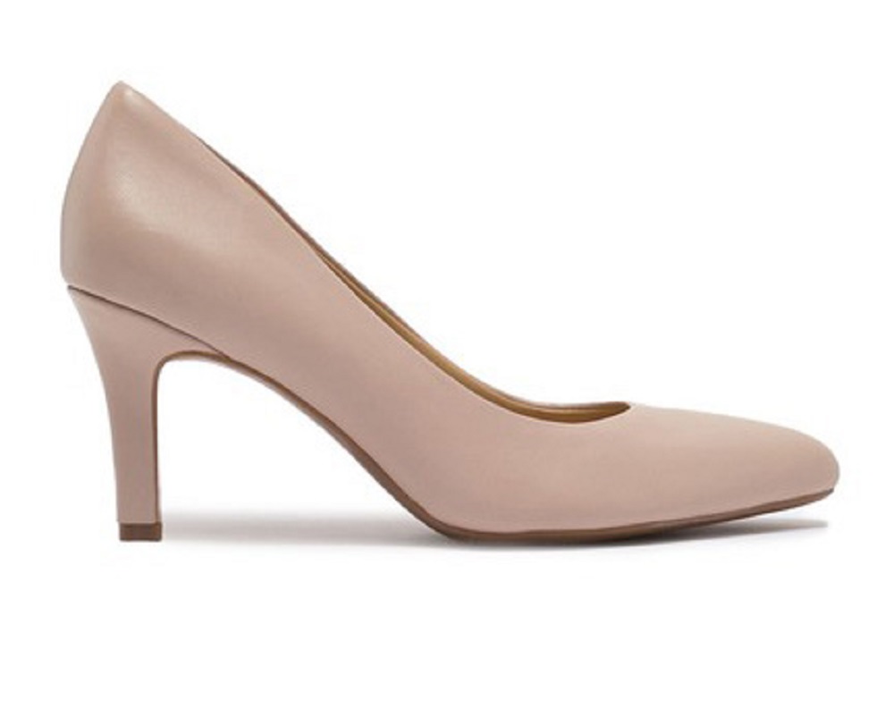 Naturalizer Womens Evie Casual Dress Leather Pump, Soft Marble
