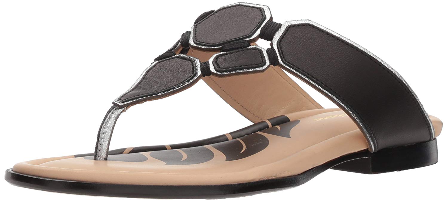 Tommy Bahama Women's Bay Springs Flat Sandal, Black, 10 - Picture 14 of 19