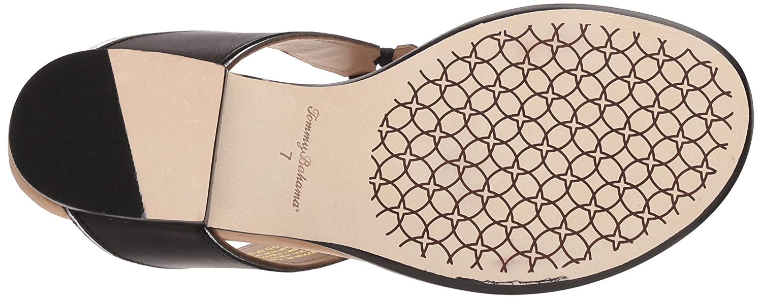 Tommy Bahama Women's Bay Springs Flat Sandal, Black, 10 - Picture 15 of 19