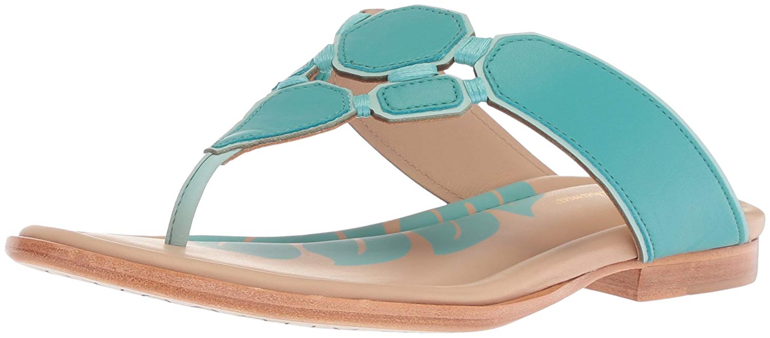 Tommy Bahama Women's Bay Springs Flat Sandal, Black, 10 - Picture 8 of 19