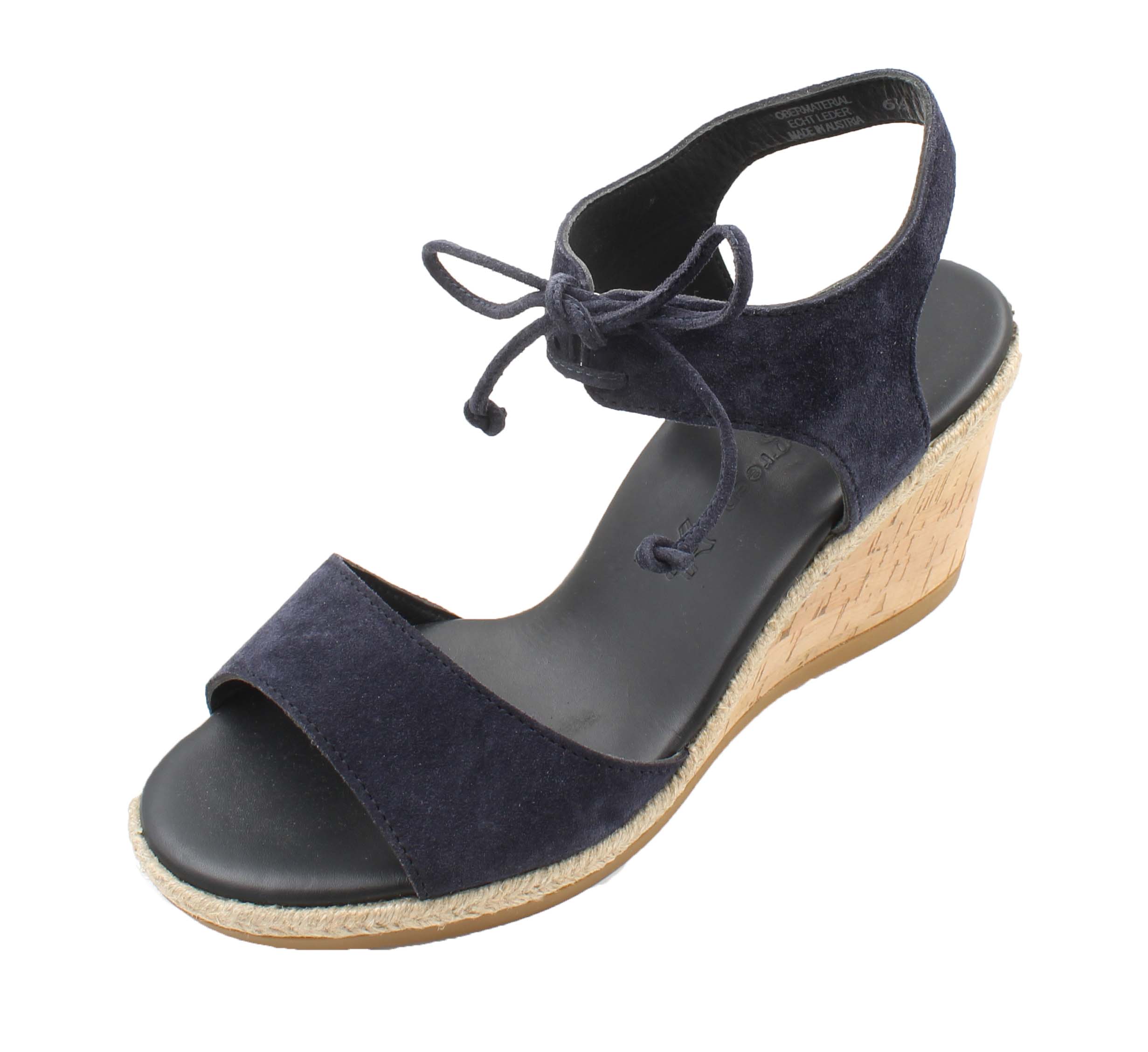 Paul Green Womens Melissa Wedge Sandals NWOB (Navy Suede, 6.5) 99654172553 | eBay