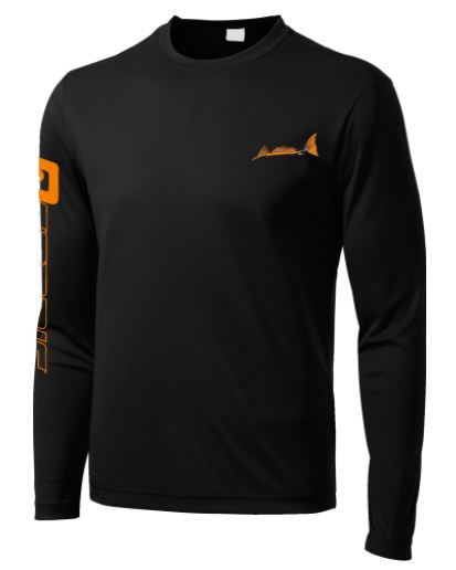 Oceanic Mens Performance DryFit Long Sleeve Shirt, Tarpon Blue, Small - Picture 11 of 14