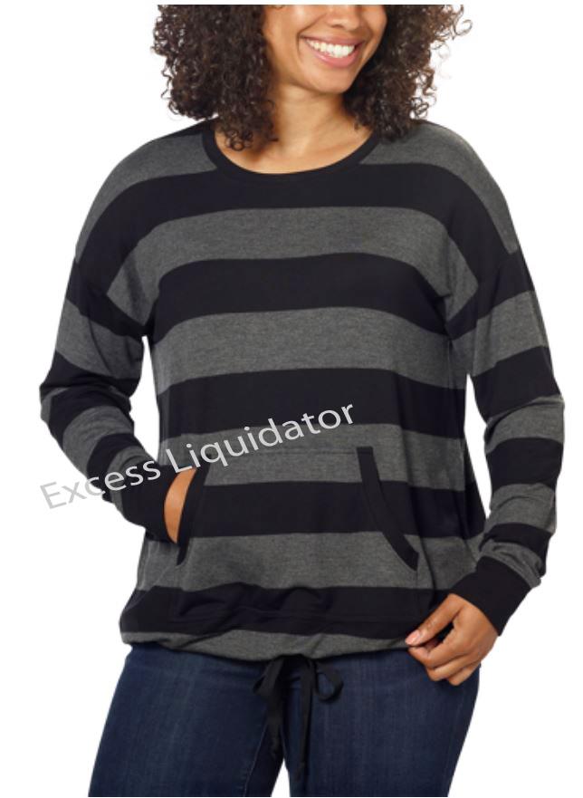 Kensie Womens French Terry Crew 