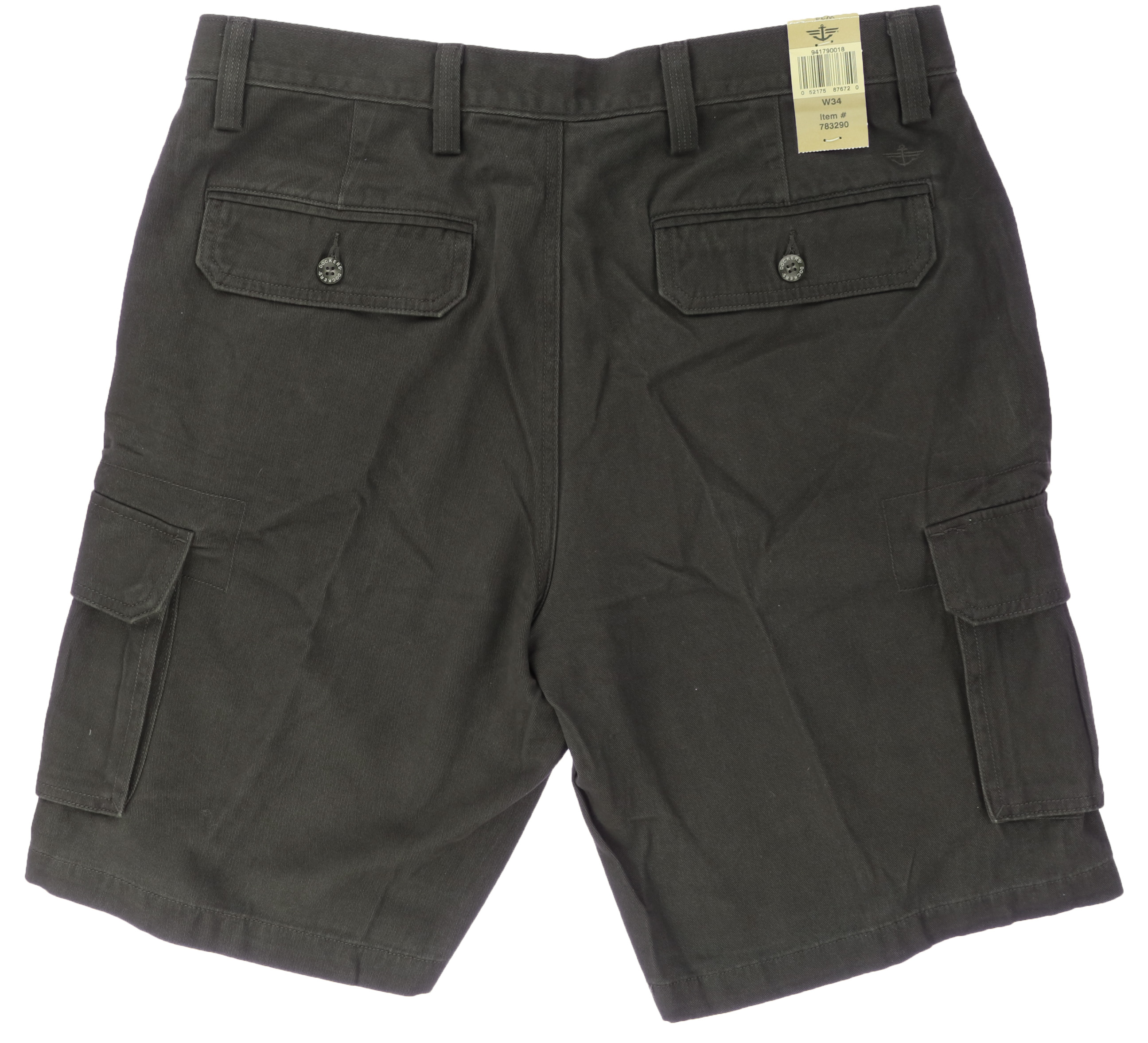 Dockers para Hombre con frente plano, ajuste clásico, pantalones cortos  estilo cargo de lavado | eBay