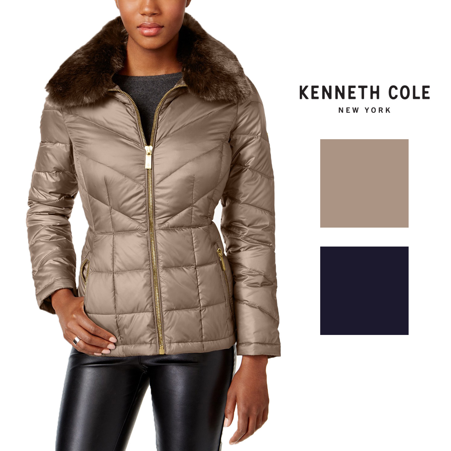 kenneth cole bubble coat